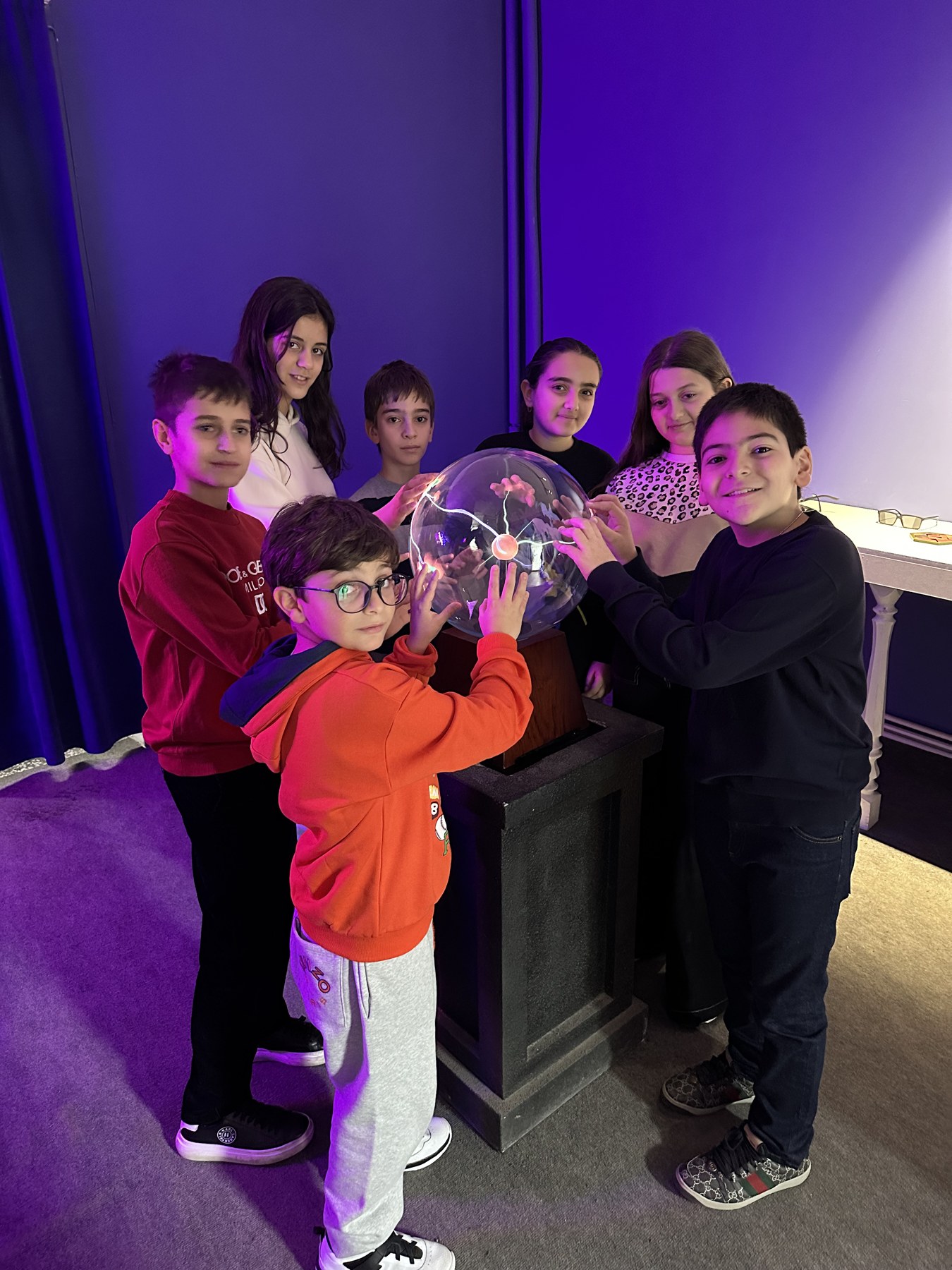 School group at Museum of Illusions Gyumri